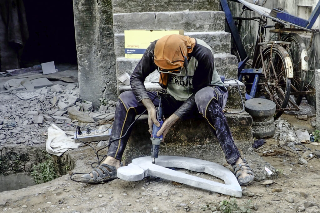 Italo Giardina, artist at work